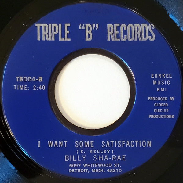 Billy Sha-Rae : Let's Do It Again / I Want Some Satisfaction (7", Single)