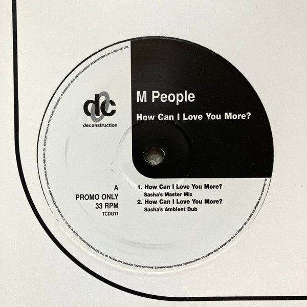 M People : How Can I Love You More? (12", MP, Promo, RE)