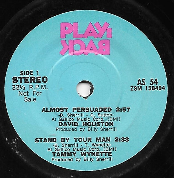 Various : Play:Back  (7", Promo, Smplr)