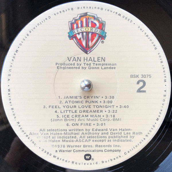 Van Halen : Van Halen (LP, Album, RP, Jac)