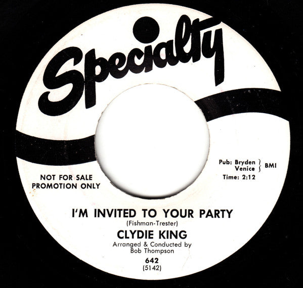 Clydie King : I'm Invited To Your Party / Young Fool In Love (7", Single, Promo)