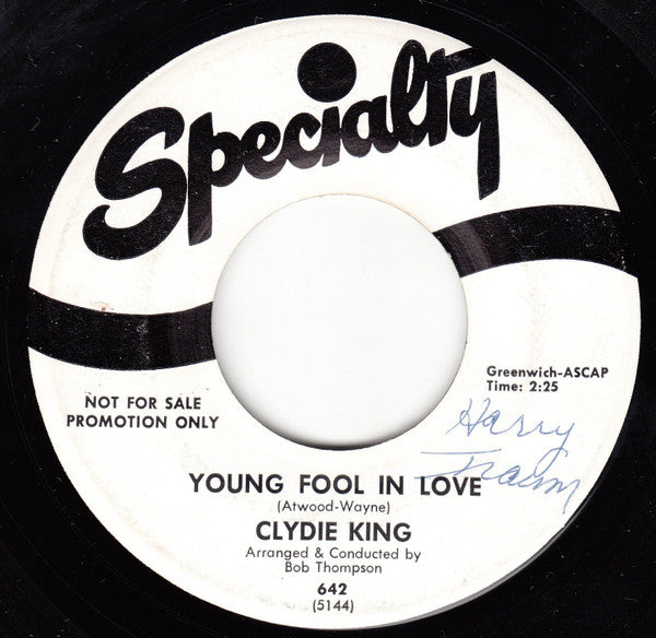 Clydie King : I'm Invited To Your Party / Young Fool In Love (7", Single, Promo)