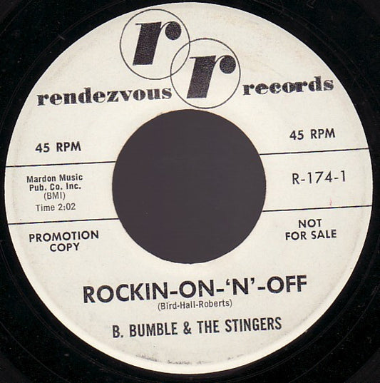 B. Bumble & The Stingers : Rockin-On-'N'-Off / Mashed #5 (7", Single, Promo)