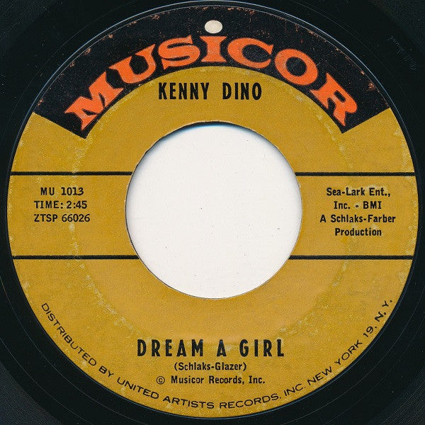 Kenny Dino : Your Ma Said You Cried In Your Sleep Last Night (7", Single, Mono, Styrene, Bri)