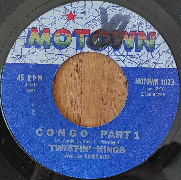 Twistin' Kings : Congo Part 1 / Congo Part 2 (7", Single, Styrene)
