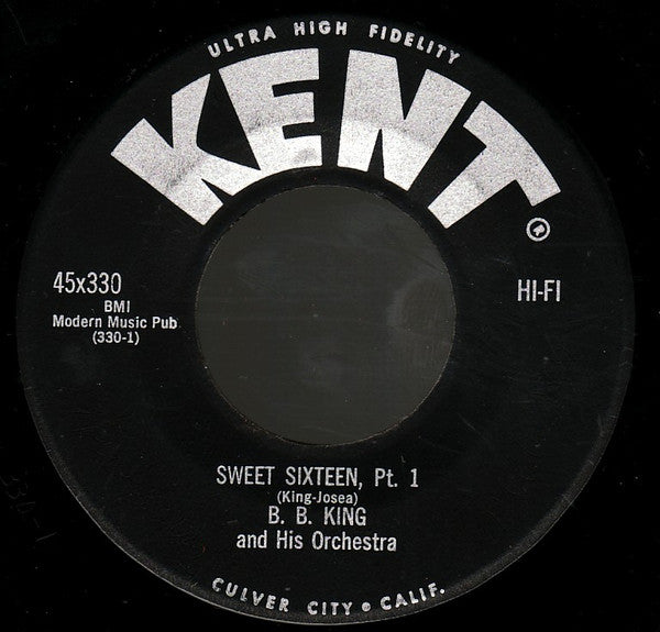 B.B. King Orchestra : Sweet Sixteen (7", Single)