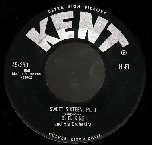 B.B. King Orchestra : Sweet Sixteen (7", Single)