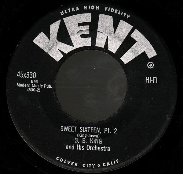 B.B. King Orchestra : Sweet Sixteen (7", Single)