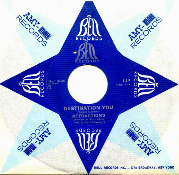 Attractions : Destination You / Find Me (7")