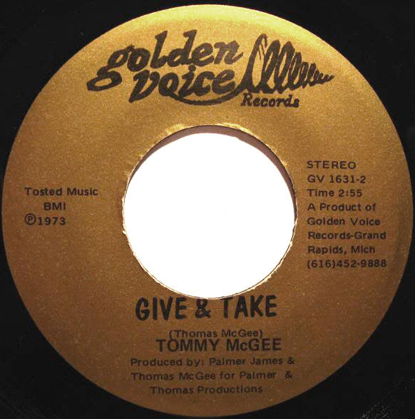 Tommy McGee : To Make You Happy (7")