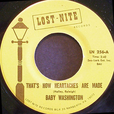 Baby Washington : That's How Heartaches Are Made (7", Single, RE)