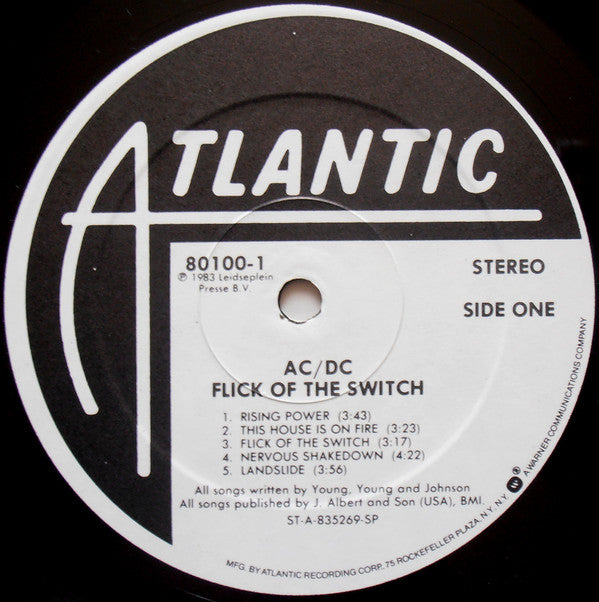 AC/DC : Flick Of The Switch (LP, Album, SP )