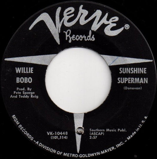 Willie Bobo : Sunshine Superman / Sockit To Me (7")
