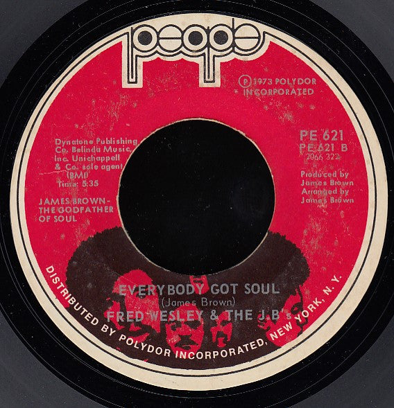 Fred Wesley & The J.B.'s* : Doing It To Death / Everybody Got Soul (7", Single, Styrene, Red)