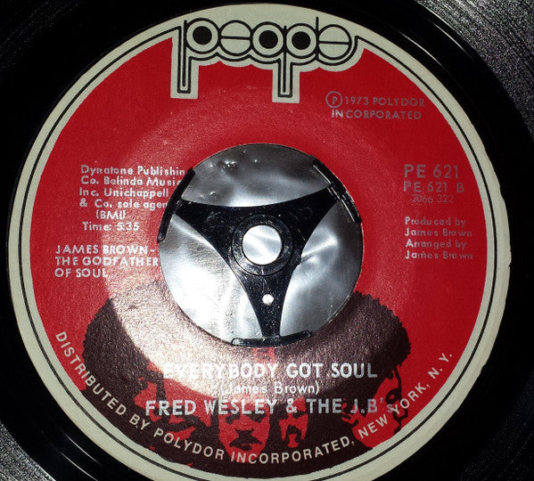 Fred Wesley & The J.B.'s* : Doing It To Death / Everybody Got Soul (7", Single, Styrene, Red)
