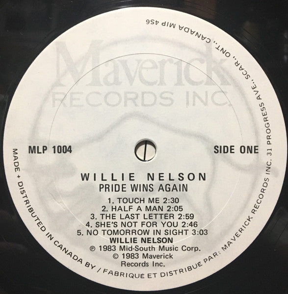Willie Nelson : Pride Wins Again (LP, Comp)