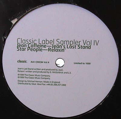 Various : Classic Label Sampler Vol IV (12", Ltd, Smplr)