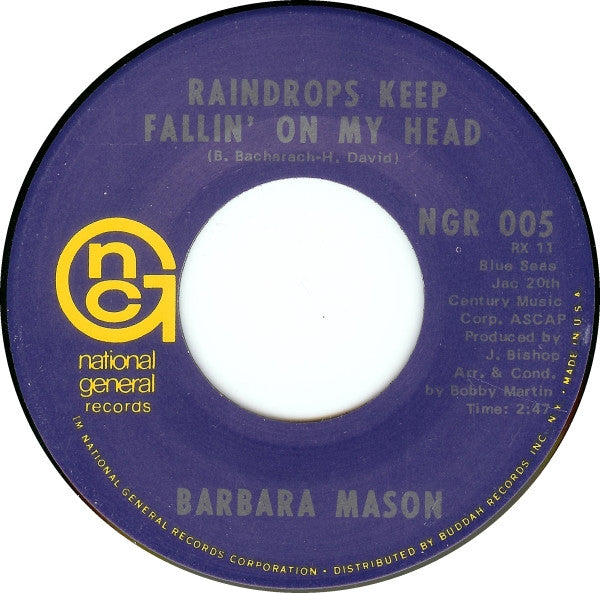 Barbara Mason : If You Knew Him Like I Do / Raindrops Keep Fallin' On My Head (7", Single, Styrene)