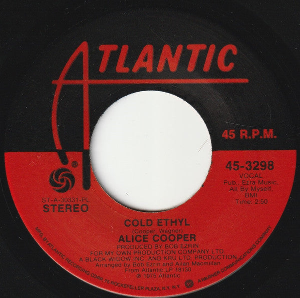 Alice Cooper (2) : Welcome To My Nightmare (7", Single, PL )