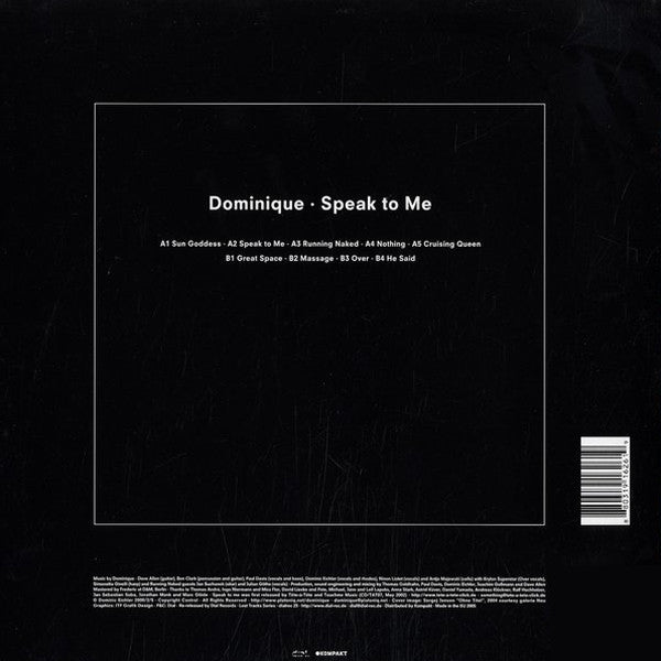 Dominique (7) : Speak To Me (LP, Album, RE)