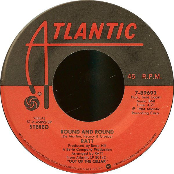 Ratt : Round And Round (7", Single)