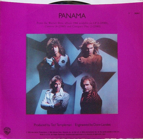 Van Halen : Panama (7", Single, Spe)