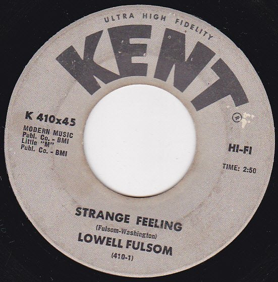 Lowell Fulson : Strange Feeling (7", Single)