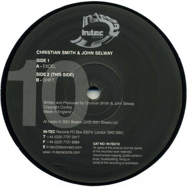 Christian Smith & John Selway : Excel (12")