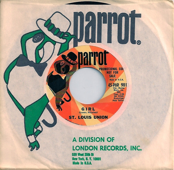 St. Louis Union : Girl / Respect (7", Single, Promo)