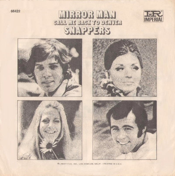 Snappers (3) : Mirror Man (7", Single, Promo)