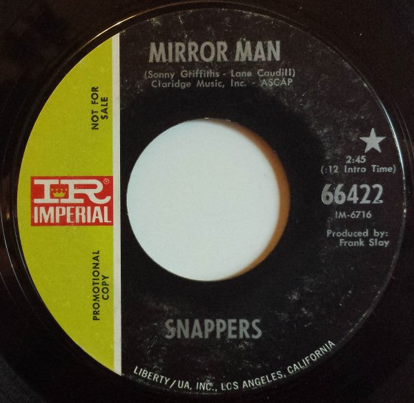 Snappers (3) : Mirror Man (7", Single, Promo)
