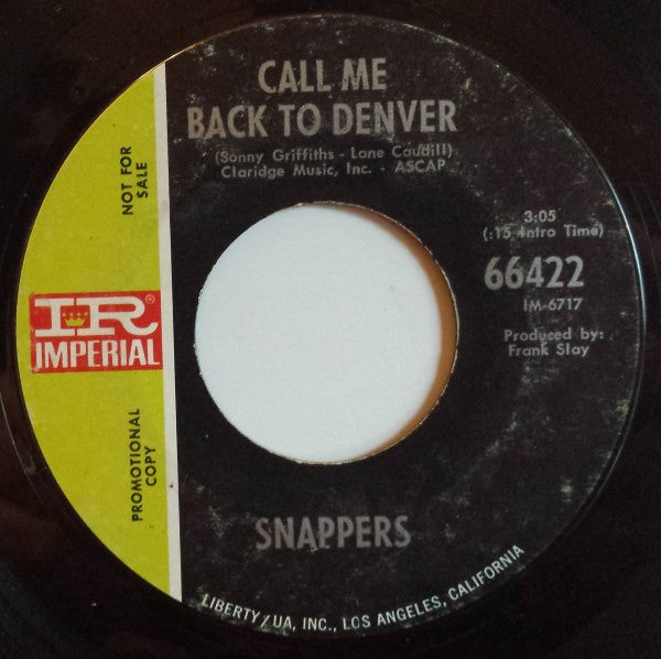 Snappers (3) : Mirror Man (7", Single, Promo)