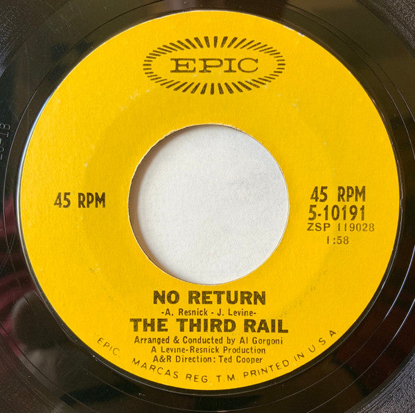 The Third Rail : Run, Run, Run / No Return (7", Single, Ter)