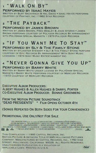 Various : Dead Presidents 70's Classic Funk Sampler (Cass, Promo, Smplr)