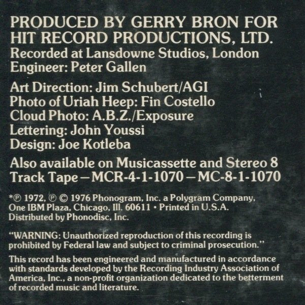 Uriah Heep : The Best Of Uriah Heep (LP, Comp, Ter)