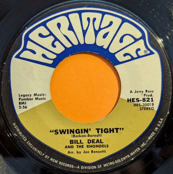 Bill Deal And The Rhondels* : Nothing Succeeds Like Success (7", Single, Styrene, Mon)