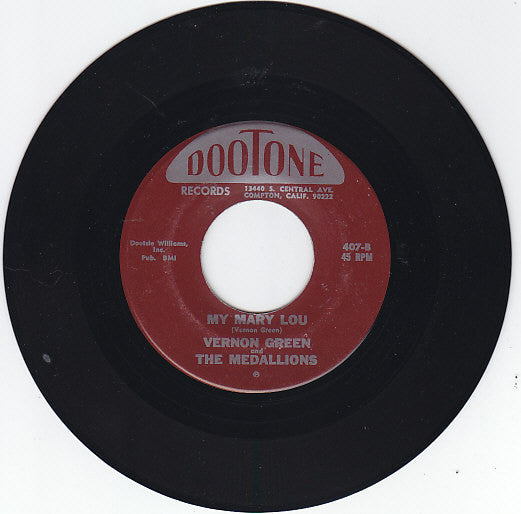 Vernon Green And The Medallions : Did You Have Fun (7", RE)