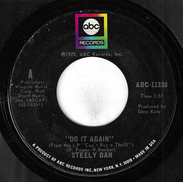 Steely Dan : Do It Again (7", Single, Mono, Styrene, Ter)