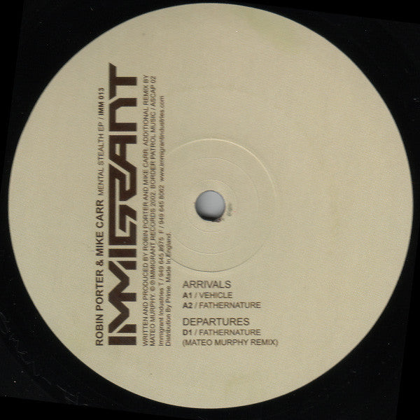 Robin Porter & Mike Carr : Mental Stealth EP (12", EP)