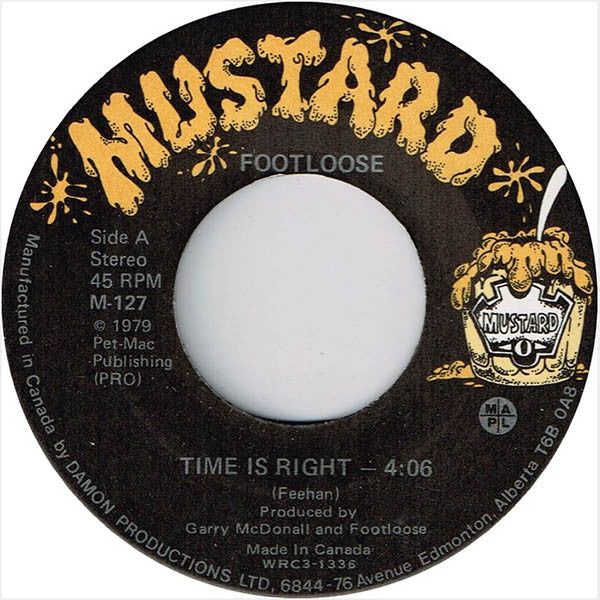 Footloose (3) : Time Is Right (7", Single)