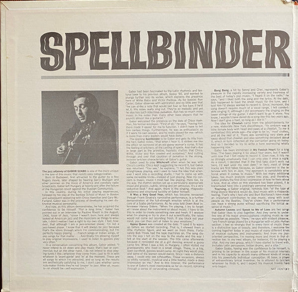 Gabor Szabo : Spellbinder (LP, Album, RP)