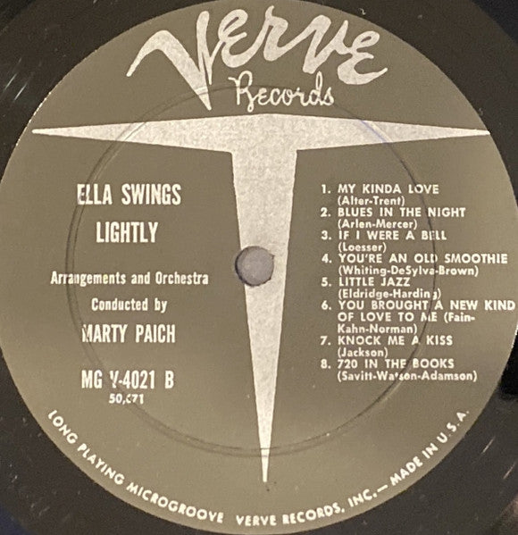 Ella Fitzgerald : Ella Swings Lightly (LP, Album, Mono, Ind)