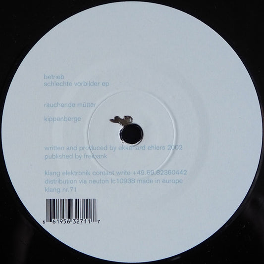 Betrieb : Schlechte Vorbilder (12")