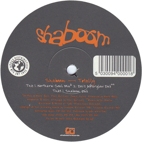 Shaboom : Totally (12")