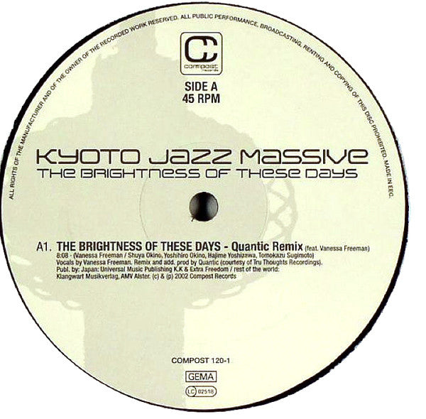 Kyoto Jazz Massive : The Brightness Of These Days (12")