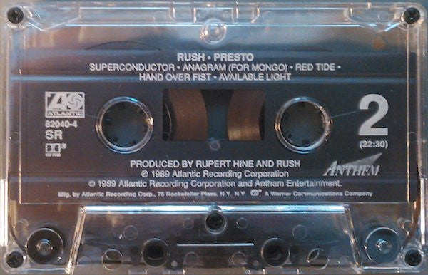 Rush : Presto (Cass, Album, SR,)