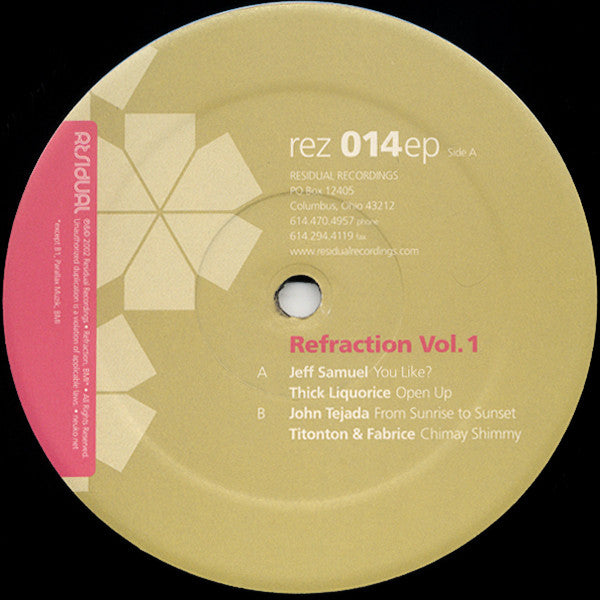 Various : Refraction Vol. 1 (12", EP)