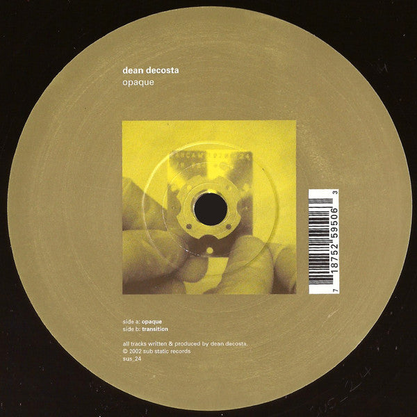 Dean DeCosta : Opaque (12")