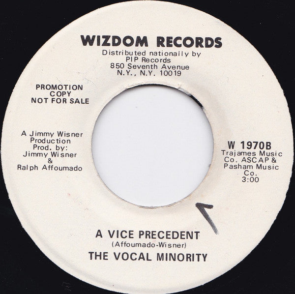 The Vocal Minority : We Love You Spiro (A Healthy, Normal American Boy From "Bye Bye Birdie") (7", Single, Promo)