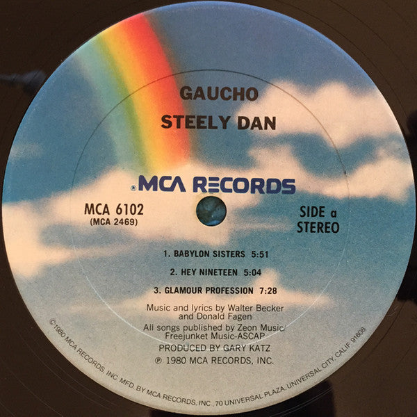 Steely Dan : Gaucho (LP, Album, Club, CRC)